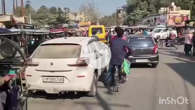 हरदोई: शहर में यातायात व्यवस्था चमराई, चौराहों पर लगा रहा भीषण जाम, लोग हुए परेशान