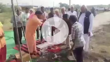 सुनेल: हेमड़ा में पंचमुखी बालाजी मंदिर के निर्माण हेतु किया गया भूमि पूजन