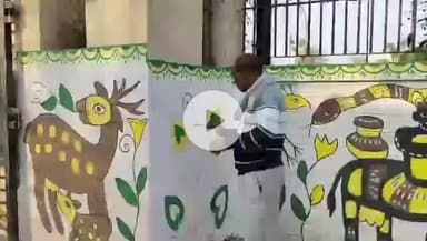 हज़ारीबाग: हजारीबाग की 5000 साल पुरानी सोहराय लोककला अब शहर की दीवारों पर जीवंत