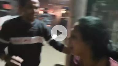 मथुरा: शहर के छावनी क्षेत्र में शादीशुदा प्रेमी को महिला ने सड़क पर निकाला, किया हंगामा, वीडियो हुआ वायरल