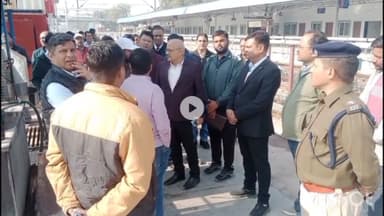 चूरू: चूरू में रेलवे स्टेशन पर एजीएम ने किया औचक निरीक्षण, अधूरे कार्य जल्द पूरे होने की उम्मीद