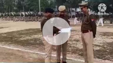 हमीरपुर: जिला मुख्यालय में अपर पुलिस अधीक्षक ने मंगलवार को परेड की सलामी लेकर किया मुआयना