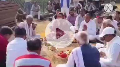 हमीरपुर: मुस्करा ब्लाक एरिया में विरमा नदी पर पुल निर्माण के लिए विधायक ने किया भूमि पूजन