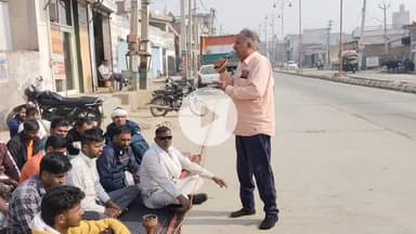 सरकार ने सफाई कर्मचारियों को हटाया विकलागो ने दिया समर्थन नारनौंद