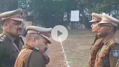 मंदसौर: मंदसौर पुलिस लाइन में जनरल परेड का आयोजन, एडिशनल एसपी ने किया निरीक्षण