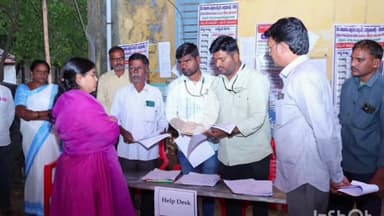 నెక్కొండ: అమీన్ పేటలో నామినేషన్ కేంద్రాలను పరిశీలించిన జిల్లా కలెక్టర్