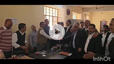 राजसमंद: नाथद्वारा: बार एसोसिएशन राजसमंद चुनाव 2026: अध्यक्ष पद पर बहादुर सिंह चारण और सचिव पद पर बालकृष्ण बेरवा ने भरा नामांकन