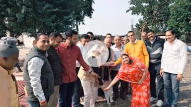 झालरापाटन: झालरापाटन नगरपालिका के तत्वाधान में आनंद धाम मंदिर में ₹24.99 लाख की लागत से बनने वाले संत निवास का भूमि पूजन सम्पन्न