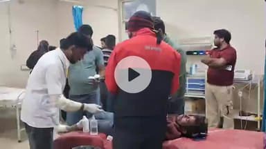 चूरू: गांव घांघू के पास सड़क हादसे में बाइक सवार दो व्यक्ति हुए घायल