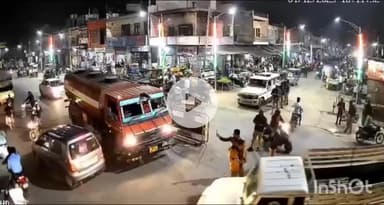 खेरागढ़: नो एंट्री जोन में प्रवेश करने पर पुलिस ने 35 भारी वाहनों का किया चालान