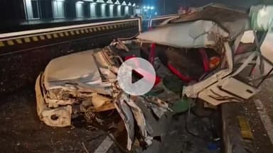 कप्तानगंज: कुशीनगर तमकुहीराज NH 28 गाजीपुर बैरियर के पास भीषण हादसा: बारातियों से भरी बोलेरो डिवाइडर से टकराकर पलटी, 8 लोग घायल