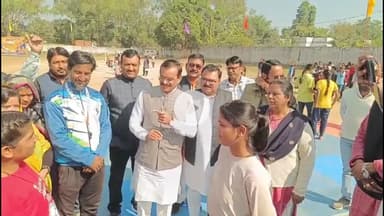 पन्ना: पन्ना में सांसद खेल महोत्सव का दूसरा दिन, खजुराहो सांसद व पन्ना विधायक ने किया उद्घाटन, 1.30 लाख खिलाड़ी लेंगे भाग