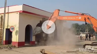 मुंगेर: मुंगेर में फोरलेन निर्माण के लिए तोड़ा गया दुर्गा मंदिर, दूसरी जगह पहले ही बना दिया गया मंदिर