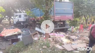 मुंगेर: चैनपुरा के पास सुबह एक हाइवा ट्रक अनियंत्रित होकर चाय की दुकान में घुसी, कई लोग बाल-बाल बचे