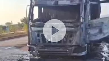 ଟିକାୟତପଲୀ: ଟିକାୟତପାଲି ଷ୍ଟେଟ ବ୍ୟାଙ୍କ ନିକଟରେ ଚଳନ୍ତି ହାଇୱା ଗାଡ଼ି ରେ ଲାଗିଲା ନିଆଁ