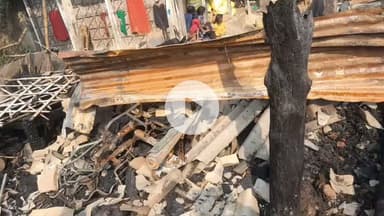 झिंगवा में आग लगने से मवेशी सहित लाखों रुपए की संपत्ति जलकर राख