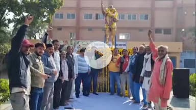 मथुरा: वृन्दावन में सादगी के साथ मनाया गया डॉ भीमराव अंबेडकर का परिनिर्वाण दिवस