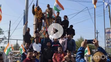 विदिशा नगर: संविधान निर्माता बाबासाहब की पुण्यतिथि पर BJP ने MLA के साथ अहमदपुर चौराहे पर मूर्ति पर किया माल्यार्पण