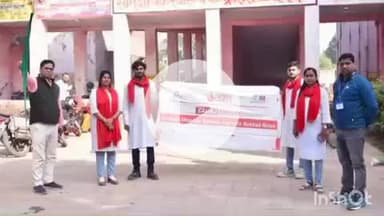 नानपारा: रिसिया सीएचसी से एनीमिया रोकथाम के लिए नुक्कड़ नाटक की टीम को हरी झंडी दिखाकर किया रवाना