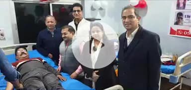 बीसलपुर: पूरनपुर में रोटरी क्लब ग्रीन ने लगाया रक्तदान शिविर, एमएलसी सुधीर गुप्ता ने किया शुभारंभ