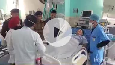 हल्द्वानी: हल्द्वानी के निजी हॉस्पिटल में एसएसपी मंजुनाथ टीसी ने घायल सिपाही का जाना हाल-चाल