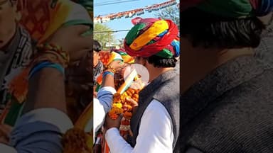 स्वागत, सांसद और.... #satyawadimedia #murarilalmeena #congress #rahulgandhi #viralv #dausa #boltadau