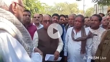 गंगापुर: गंगापुर सिटी में अतिरिक्त पुलिस अधीक्षक कार्यालय के बाहर व्यापारी पर जानलेवा हमले के विरोध में व्यापार मंडल ने किया प्रदर्शन