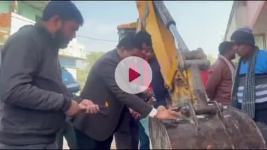 हमीरपुर: देवगांव में नाला क्षेत्र पंचायत का निर्माण करेगा, ब्लाक प्रमुख ने किया शुभारंभ