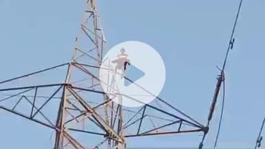 करछना: बीकर गांव में नशे में धूत एक व्यक्ति ने हाई टेंशन टावर पर चढ़कर किया हंगामा, पुलिस ने उसे नीचे उतरवाया