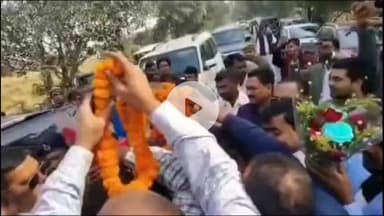 नबीनगर: नबीनगर में विधायक चेतन आनंद का भव्य स्वागत, मां गजना धाम में विजय का आशीर्वाद लिया