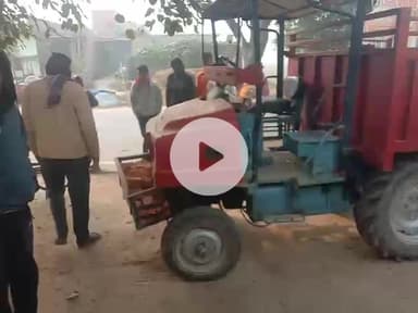 ballia jila ke prashurampur gave me nagra ghoshi marg par  rbc bhattha jo lashani ka hai uska mini tractor ne takkar mar