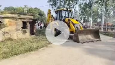 परिहार: परिहार में अतिक्रमण पर प्रशासन की बड़ी कार्रवाई, अवैध निर्माण JCB से हटवाए गए