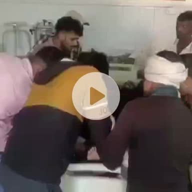 बाह: बाह में स्कूल से बच्चों को घर ले जाते समय सड़क हादसे में युवक गंभीर घायल