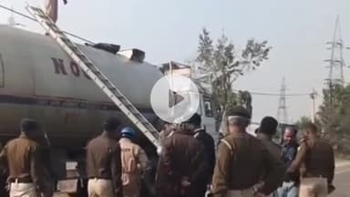 रक्सौल: रक्सौल आईसीपी बाईपास रोड पर गैस से भरे टैंकर में अचानक गैस रिसाव, इलाके में मची अफरा-तफरी