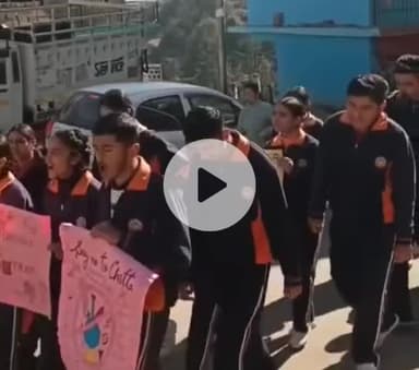 कुमारसैन: कुमारसैन में चिट्टे के खिलाफ गूंजी आवाज, युवाओं ने निकाली जागरूकता रैली