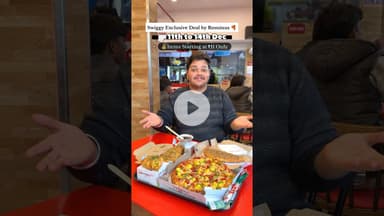 Rominus x Swiggy Mega Deal is LIVE!😍 #ytshorts #rominuspizza #swiggyoffers #prayagraj