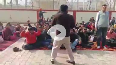 अम्बाला: अंबाला कैंट में HSEB वर्कर यूनियन का प्रदर्शन