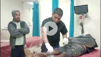 चूरू: पंखा सर्किल के पास स्कूल बस की टक्कर से युवक घायल हुआ