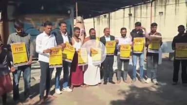 डग: कालवा स्थान पर सर्व ब्राह्मण समाज ने ब्राह्मण महापंचायत का पोस्टर किया विमोचन