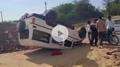 चूरू: गांव गाजसर के पास बोलेरो पलटी, हादसे में 2 व्यक्ति घायल हुए