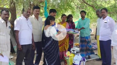 பல்லாவரம்: தண்டலம் பகுதியில் தீ விபத்தில் பாதிக்கப்பட்ட குடும்பத்திற்கு வருவாய் துறை மற்றும் ஊராட்சி நிர்வாகம் சார்பில் நலத்திட்ட உதவிகள் வழங்கப்பட்டது