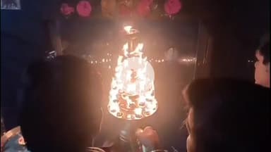 लोहरदगा: जय श्रीराम समिति के नेतृत्व में शनि मंदिर में भव्य महाआरती का आयोजन