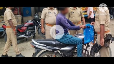 बरकट्ठा: बरकट्ठा थाना के पास एंटी क्राइम जांच अभियान, बिना हेलमेट 5 चालान काटे गए