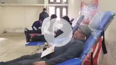 रूड़की: साकेत कॉलोनी में स्थित अग्रवाल धर्मशाला में आयोजित किया गया रक्तदान शिविर