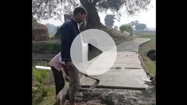 रहुई: उत्तरनावां पंचायत में विकास की नई रफ़्तार, 300 फीट लंबी फेवर ब्लॉक सड़क बिछाई जा रही है