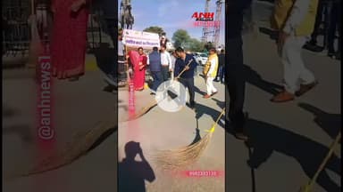 राज्य सरकार के 2 वर्ष पूर्ण होने पर आमेट नगर पालिका ने शुरू किया स्वच्छ भारत अभियान @anhnews1