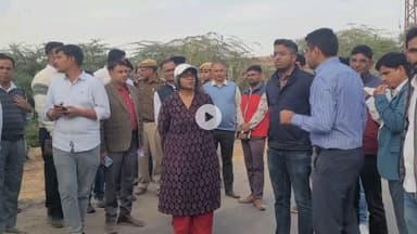 लूनकरनसर: सीएम के दौरे को लेकर जिला कलेक्टर ने हेलीपेड, सभा स्थल और पार्किंग स्थल का लिया जायजा