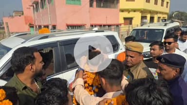 बेलसंड: बेलसंड पहुंचे लोक पर रामविलास के विधायक, कदम चौक पर कार्यकर्ताओं ने किया स्वागत