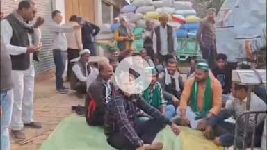 बाह: पिनाहट में बाजरा खरीद में गड़बड़ी का आरोप, किसान यूनियन ने किया हंगामा