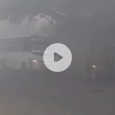 बाह: बाह में घने कोहरे ने थामी वाहनों की रफ्तार, ठंड से जनजीवन हुआ प्रभावित